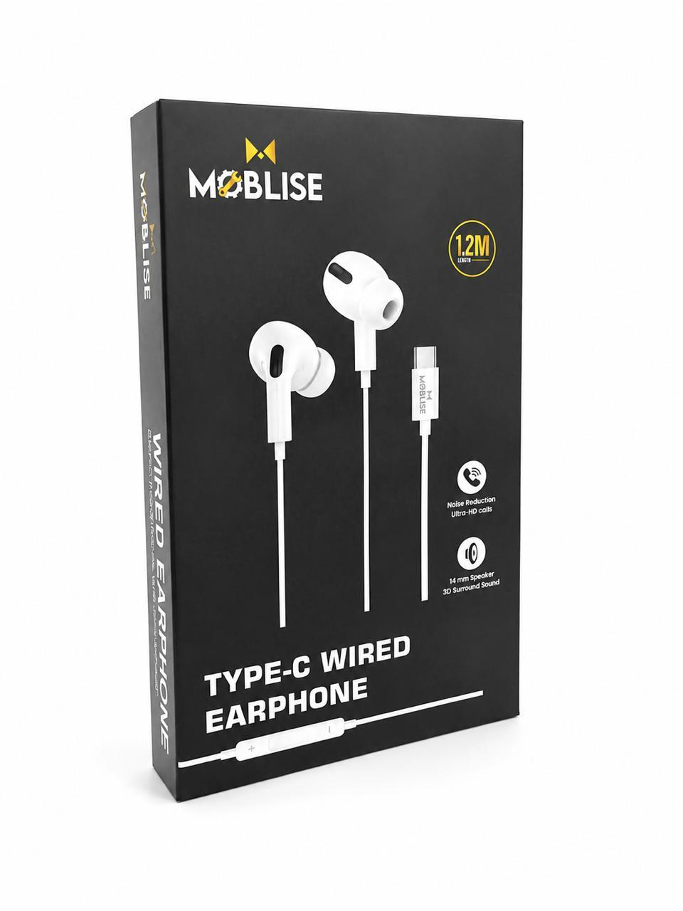 Moblise Type-C wired earphone packaging